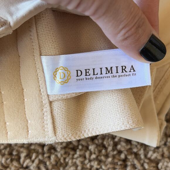 DELIMIRA Beige Unlined Underwire Minimizer Women's Strapless Bra 40D NEW NWT - Picture 15 of 16